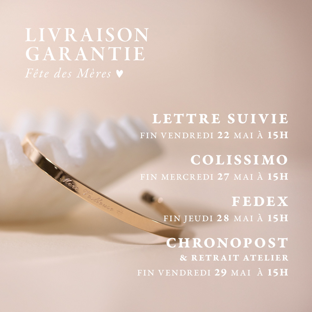 Délais de livraison Fête des Mères 2026 - FR