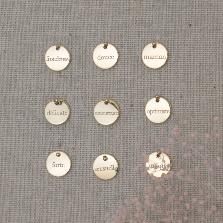 Collier 3 médailles personnalisées