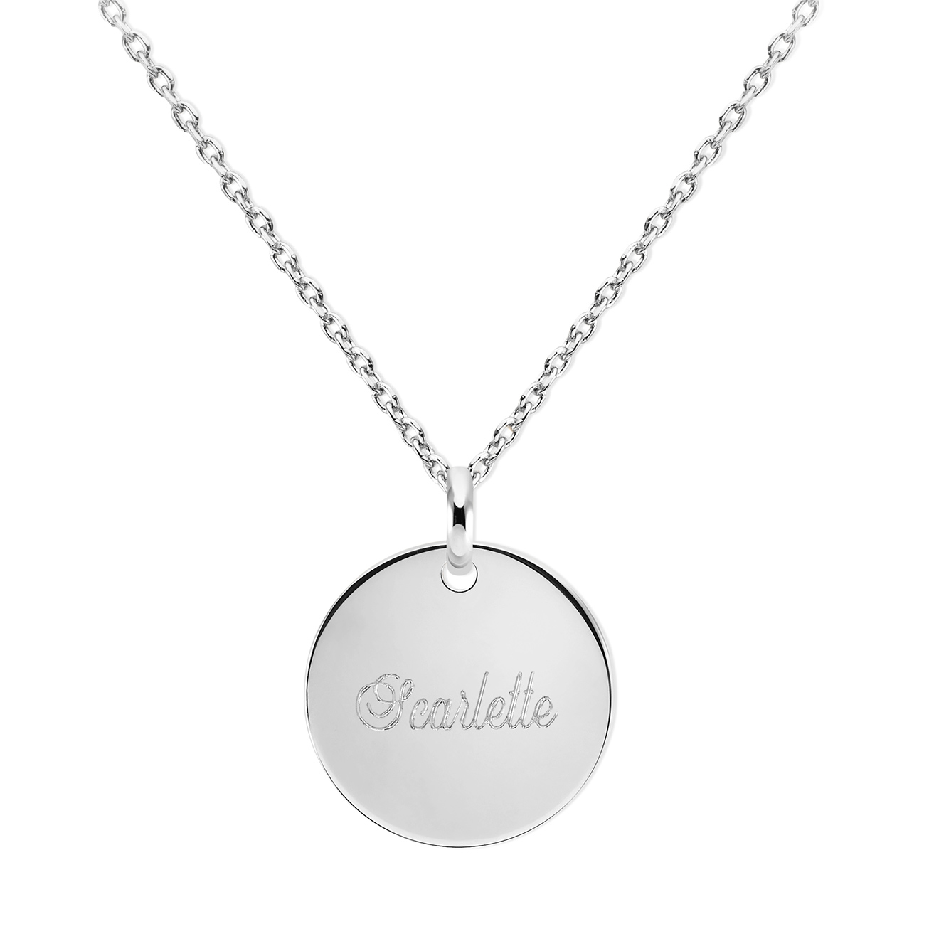 Médaille bombée prénom Argent 925