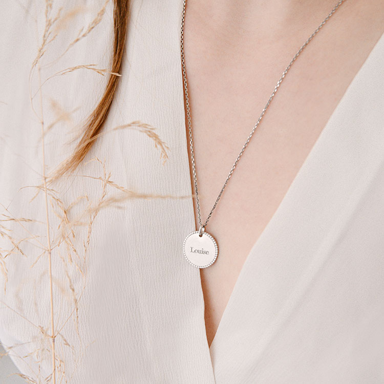 Collier prénom Argent Louise