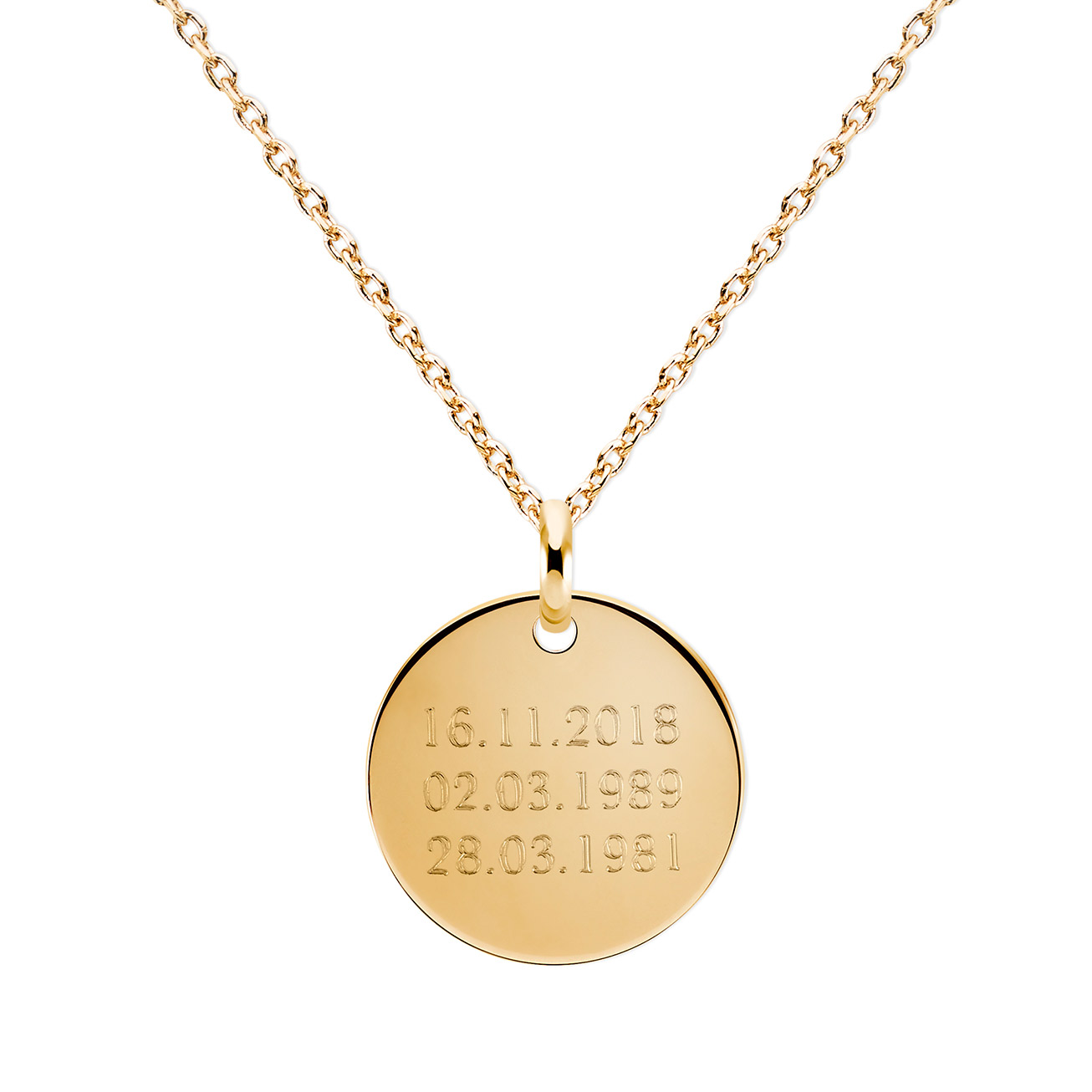 Médaille bombée or Lisielle