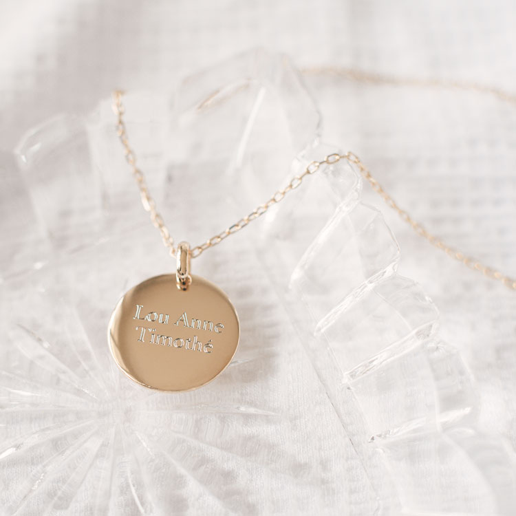 Médaille bombée Lou 
