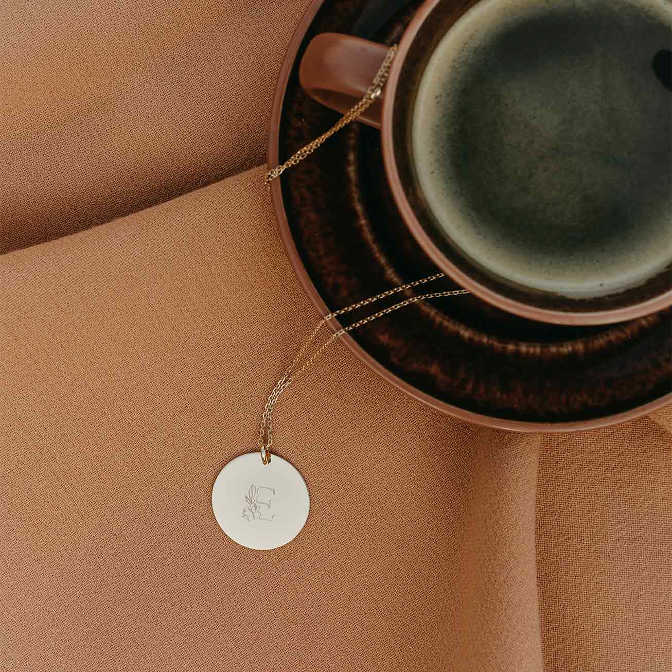 Médaille personnalisée Douces Fleurs