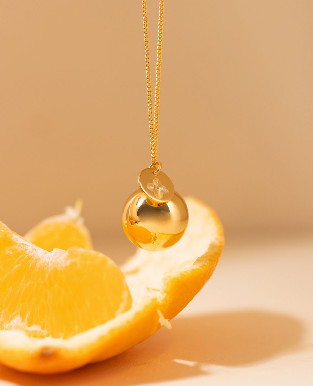 Bola de grossesse <i>Croix Romane</i> or jaune