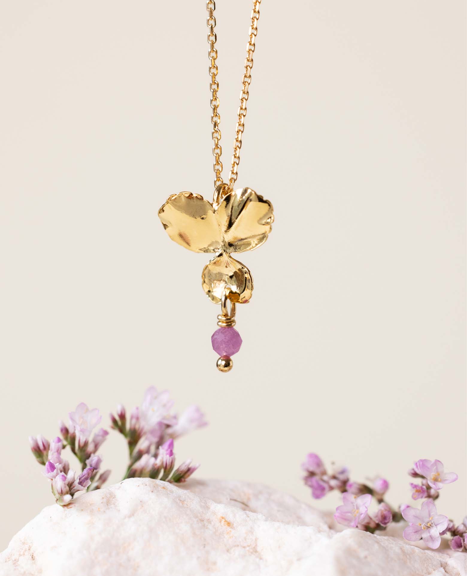 Collier Pensée PM / octobre tourmaline