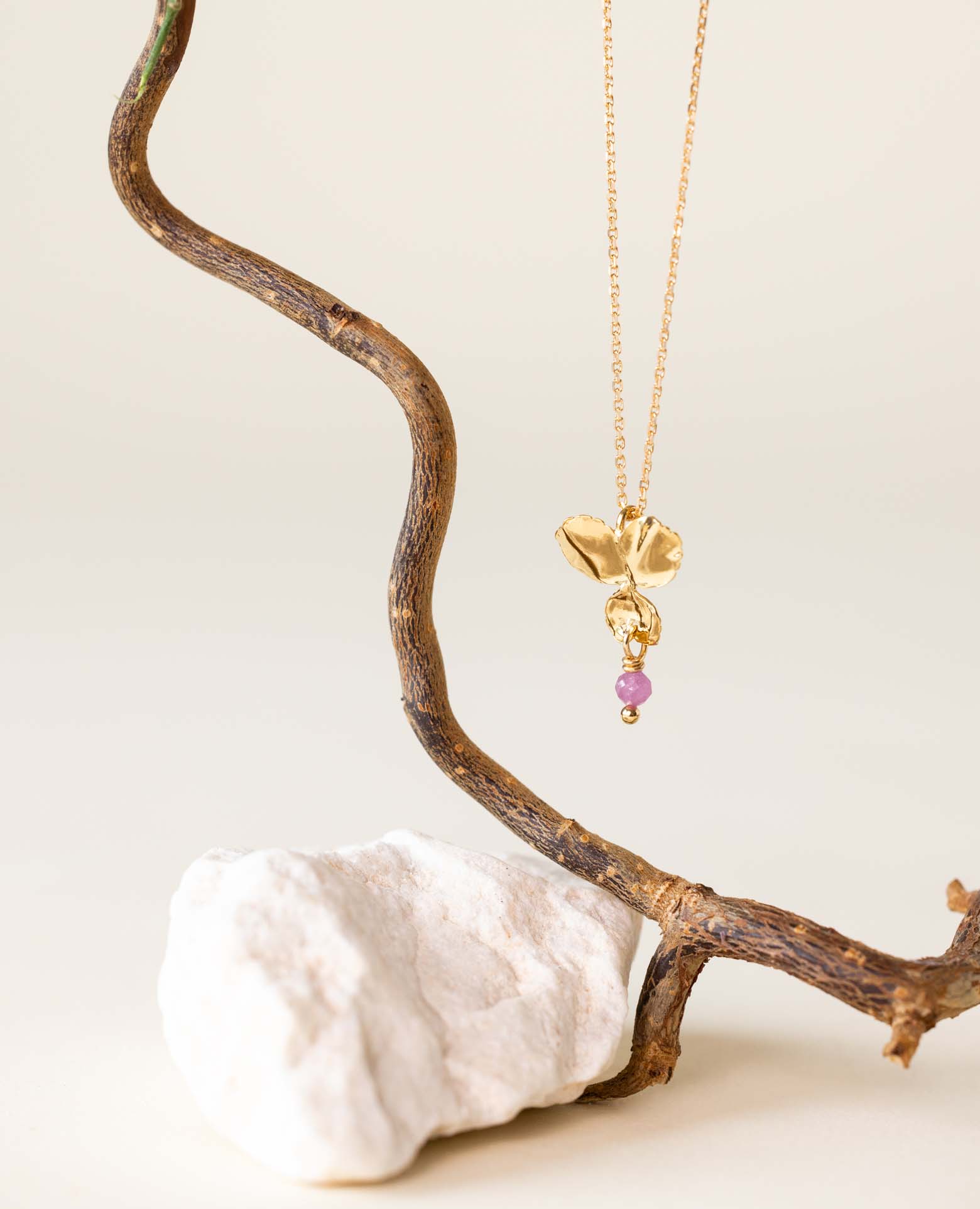 Collier Pensée PM / octobre tourmaline