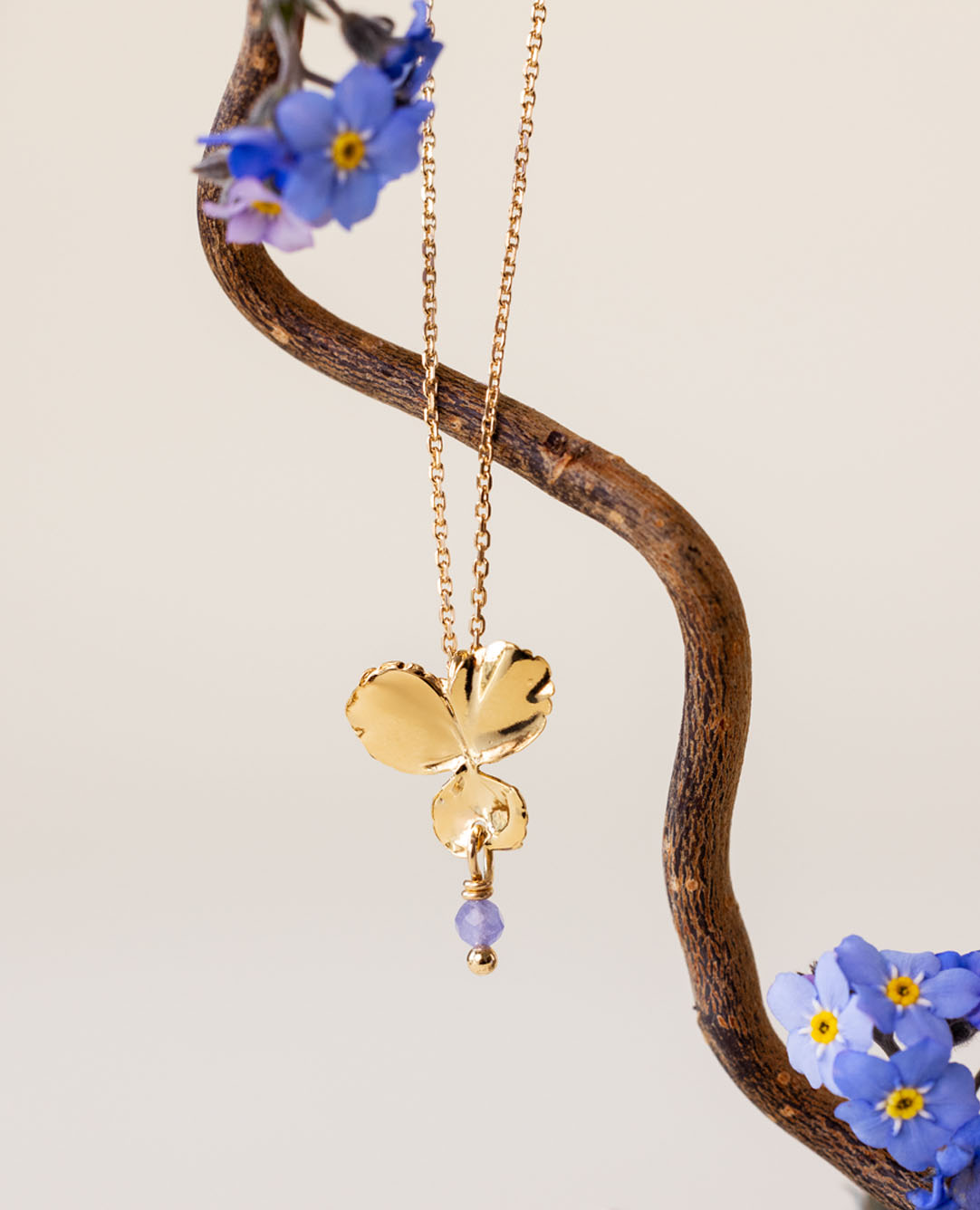 Collier Pensée PM / décembre tanzanite