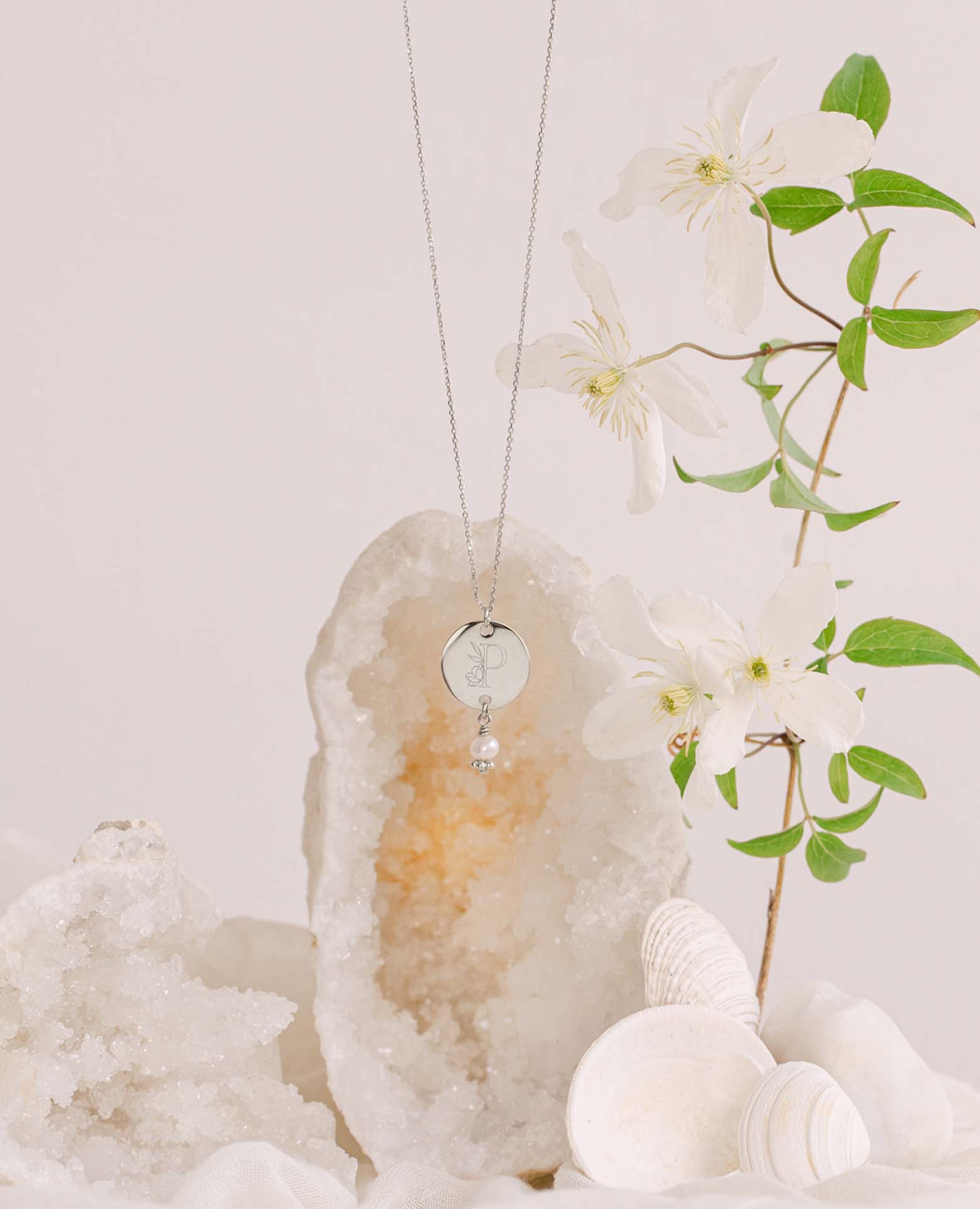 Collier personnalisé acier inox perle culture