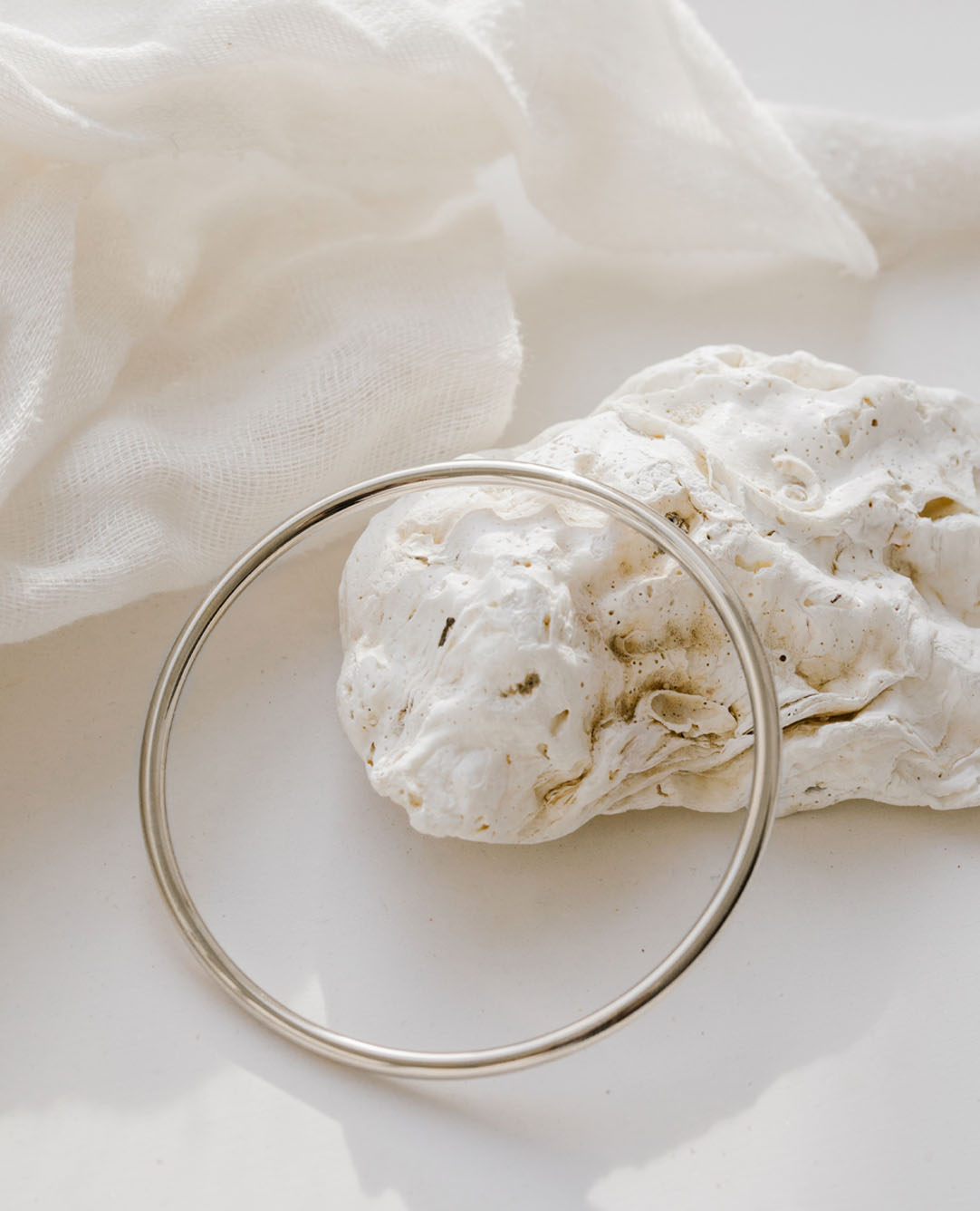 Bracelet jonc <i>argent massif</i>