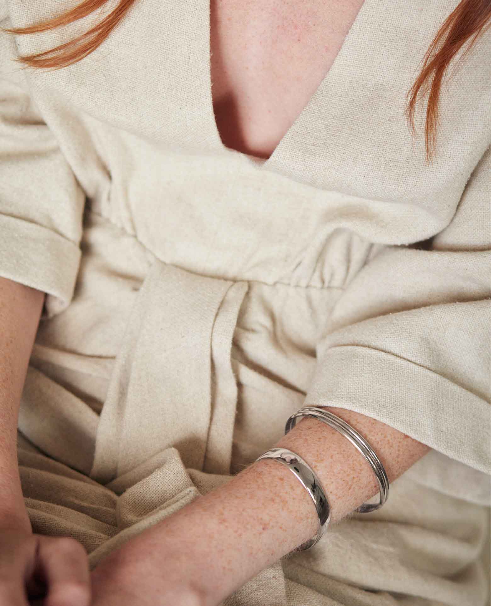 Bracelet jonc <i>argent massif</i>