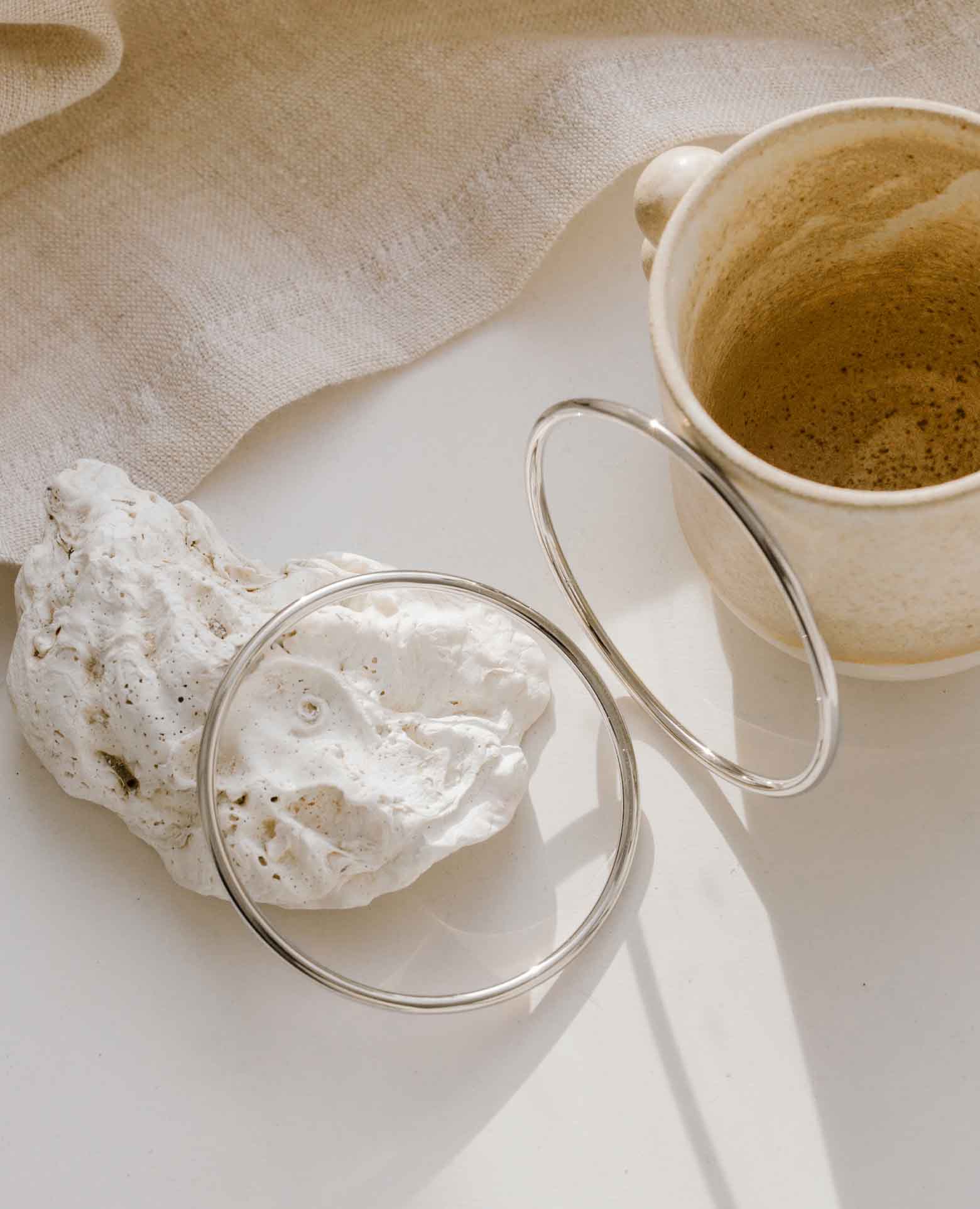 Bracelet jonc <i>argent massif</i>