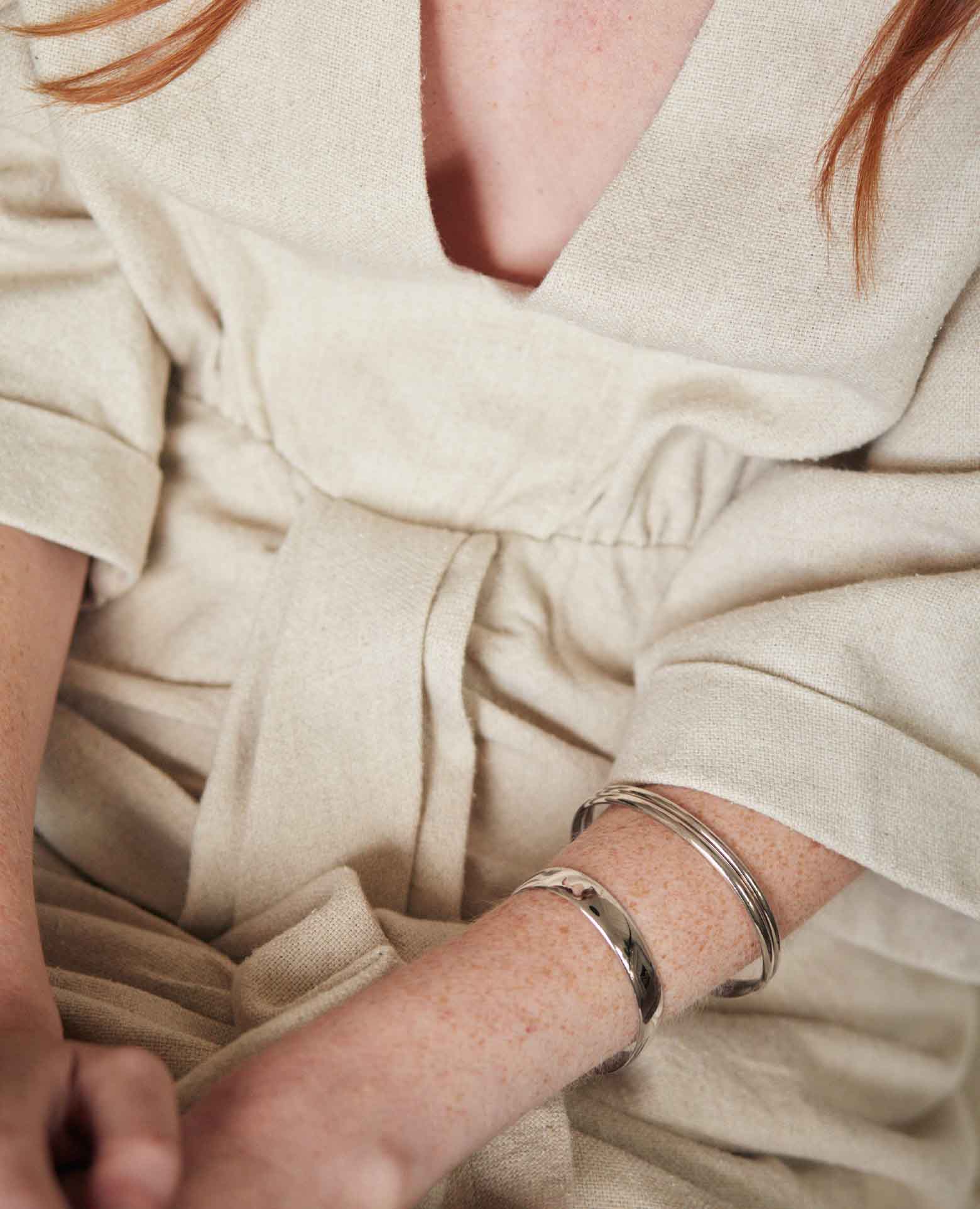 Bracelet jonc <i>argent massif</i>