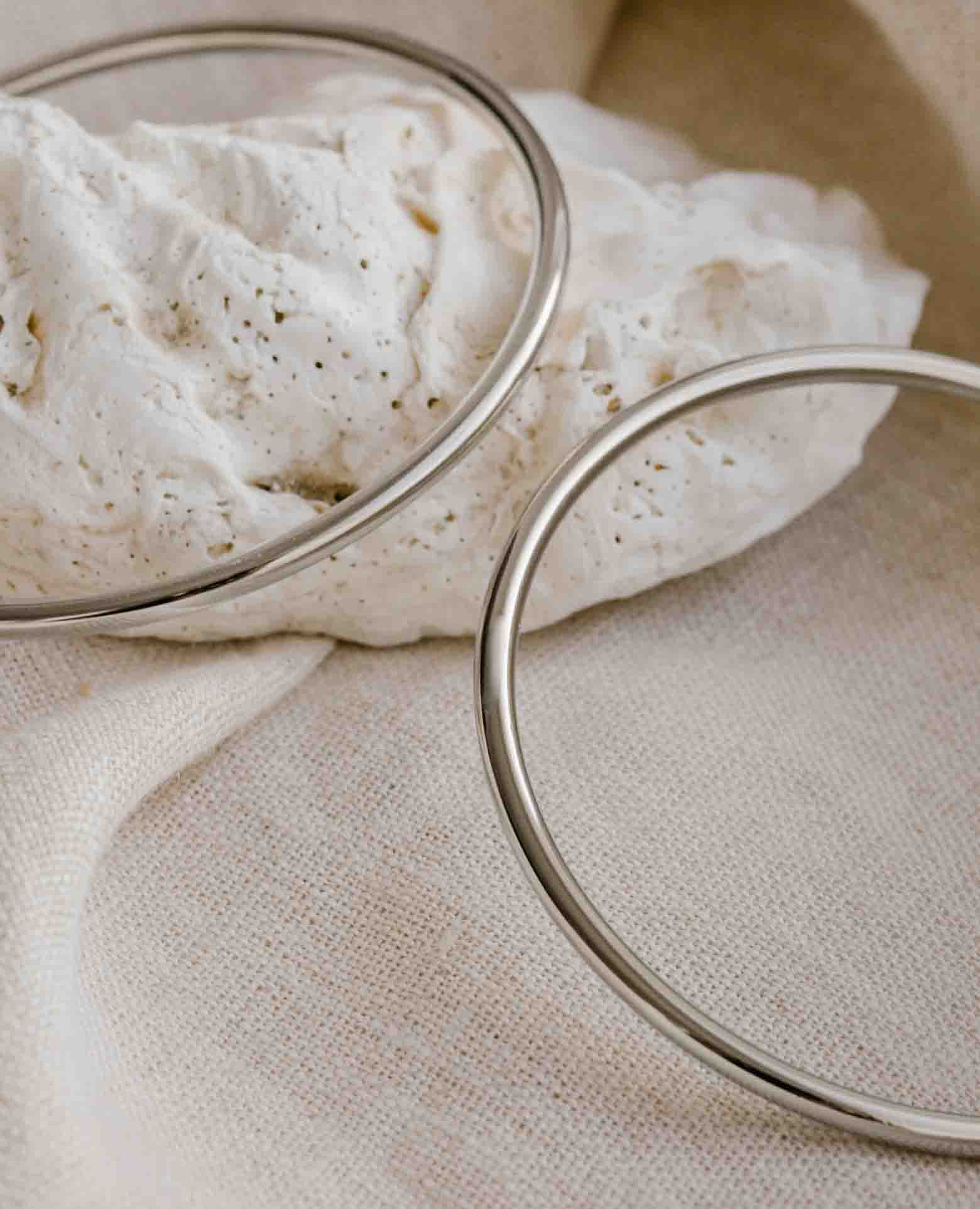 Bracelet jonc <i>argent massif</i>