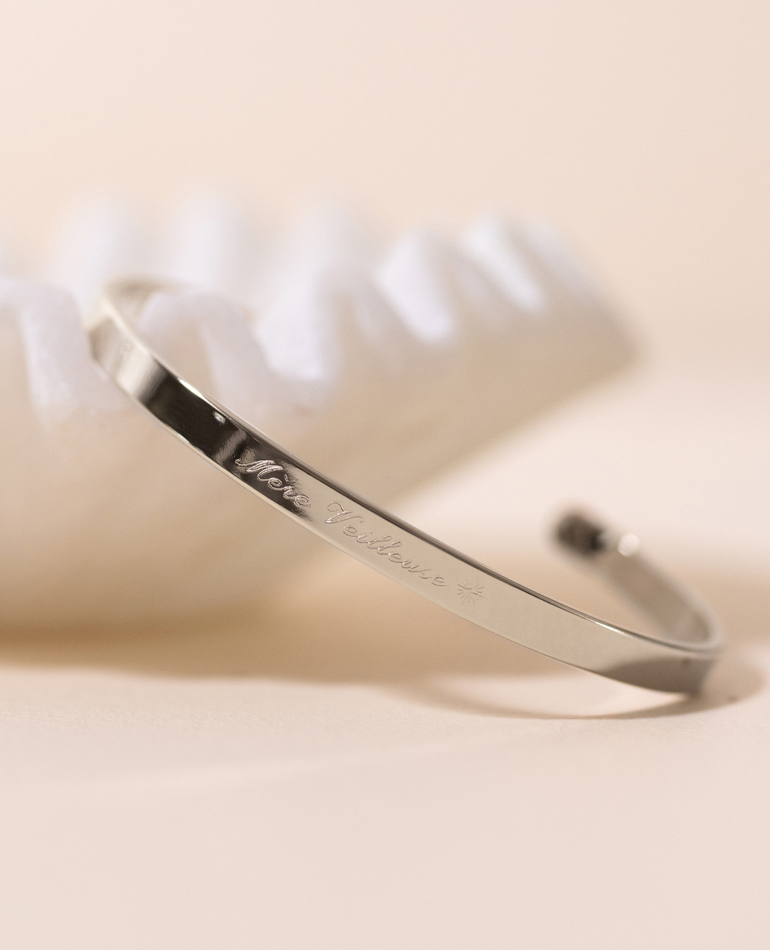 Jonc personnalisé <i>Mère Veilleuse</i> argent 925