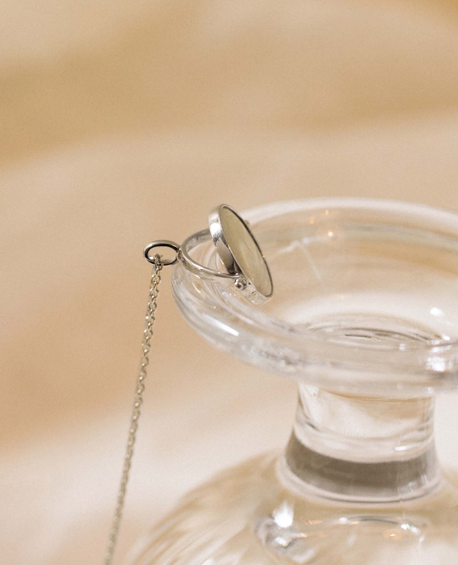 Collier nacre personnalisé prénom argent