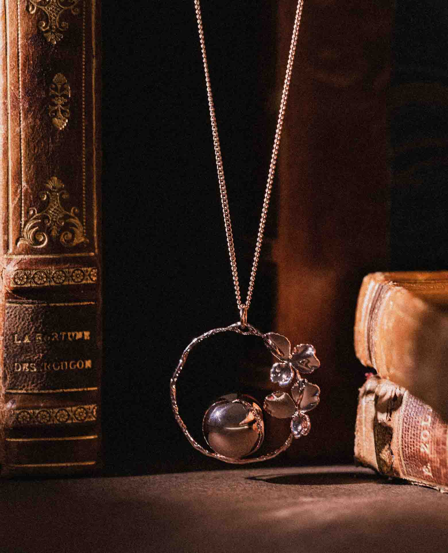 Bola Sélène pensée or rose