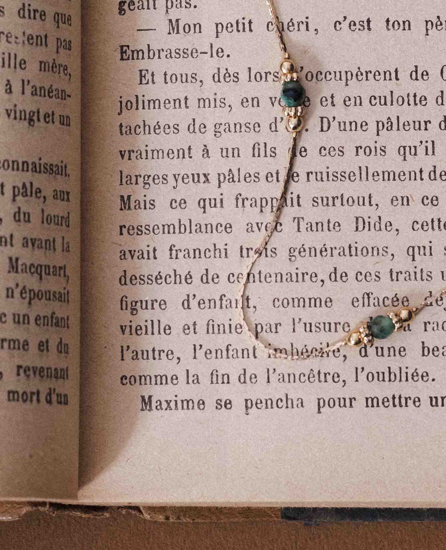 Collier Pierre de naissance Emeraude
