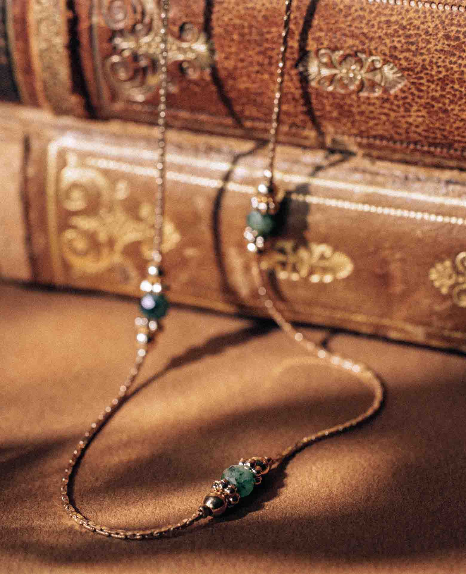 Collier Pierre de naissance Emeraude