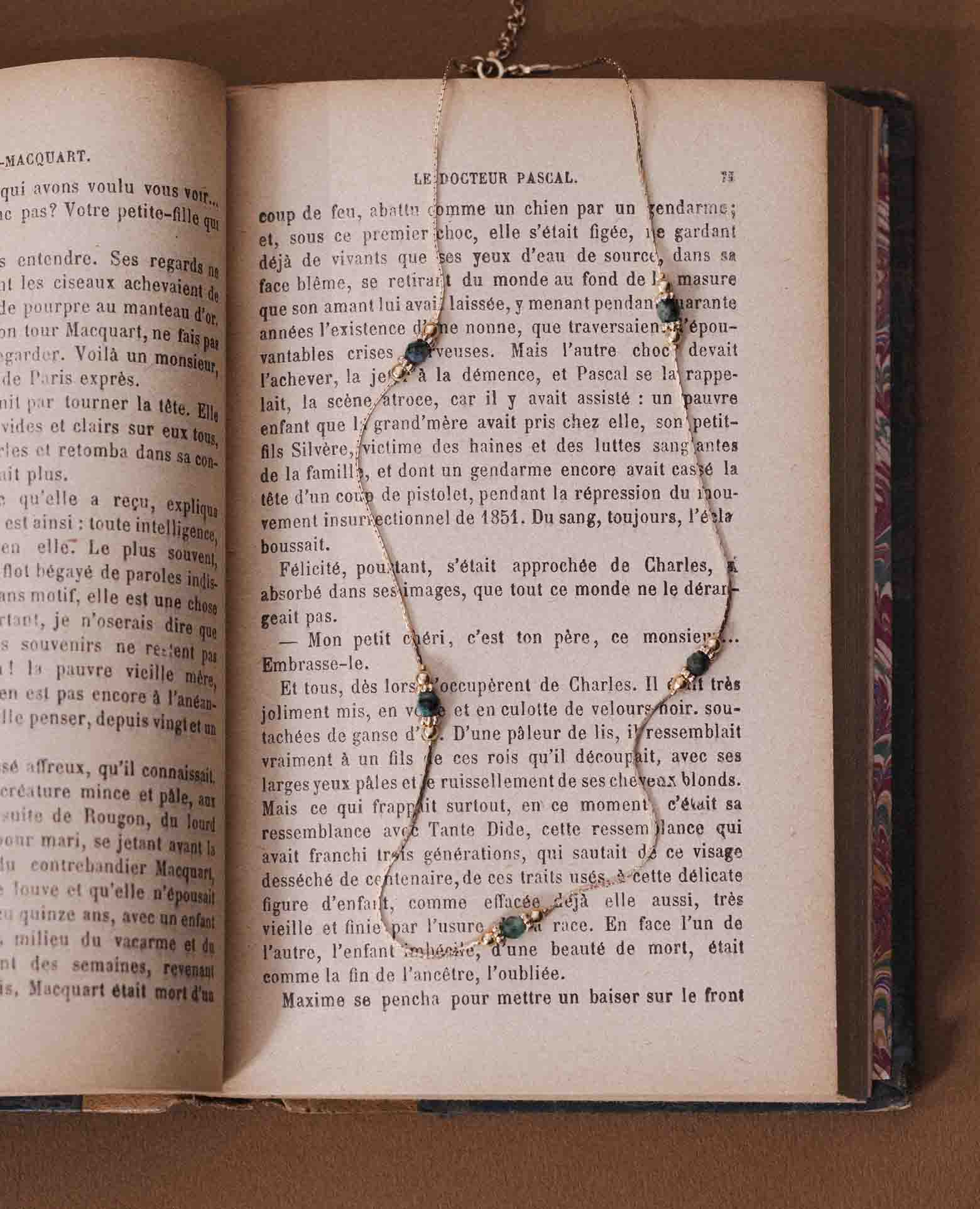 Collier Pierre de naissance Emeraude