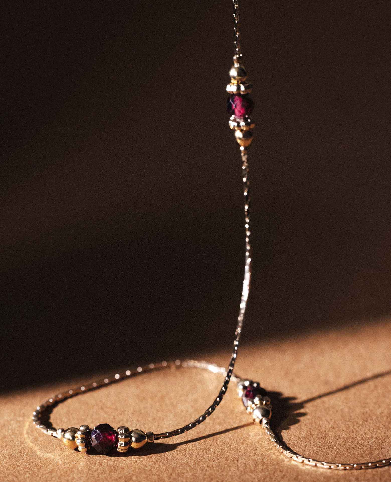 Collier Pierre de naissance Grenat - <i>Janvier</i