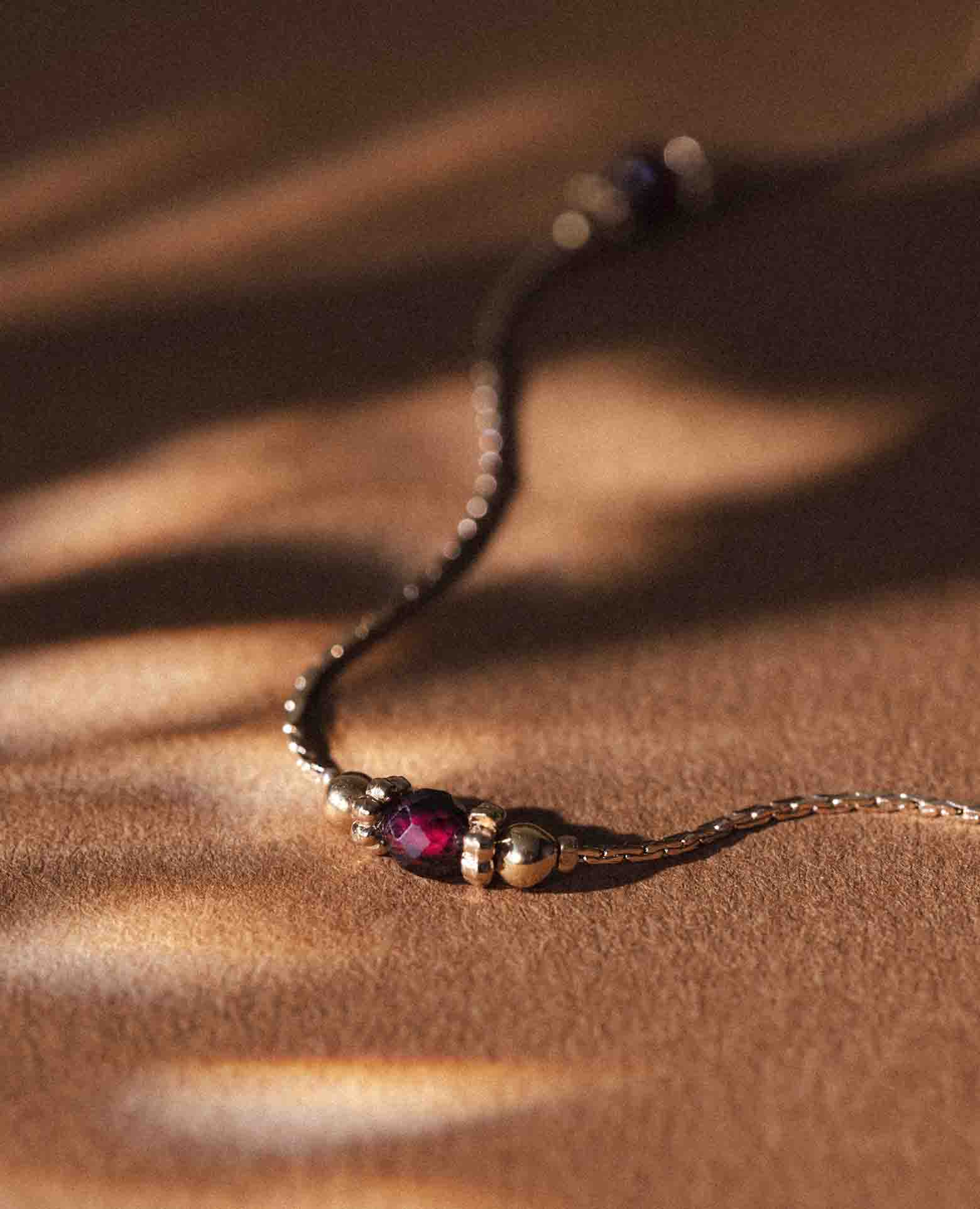 Collier Pierre de naissance Grenat - <i>Janvier</i