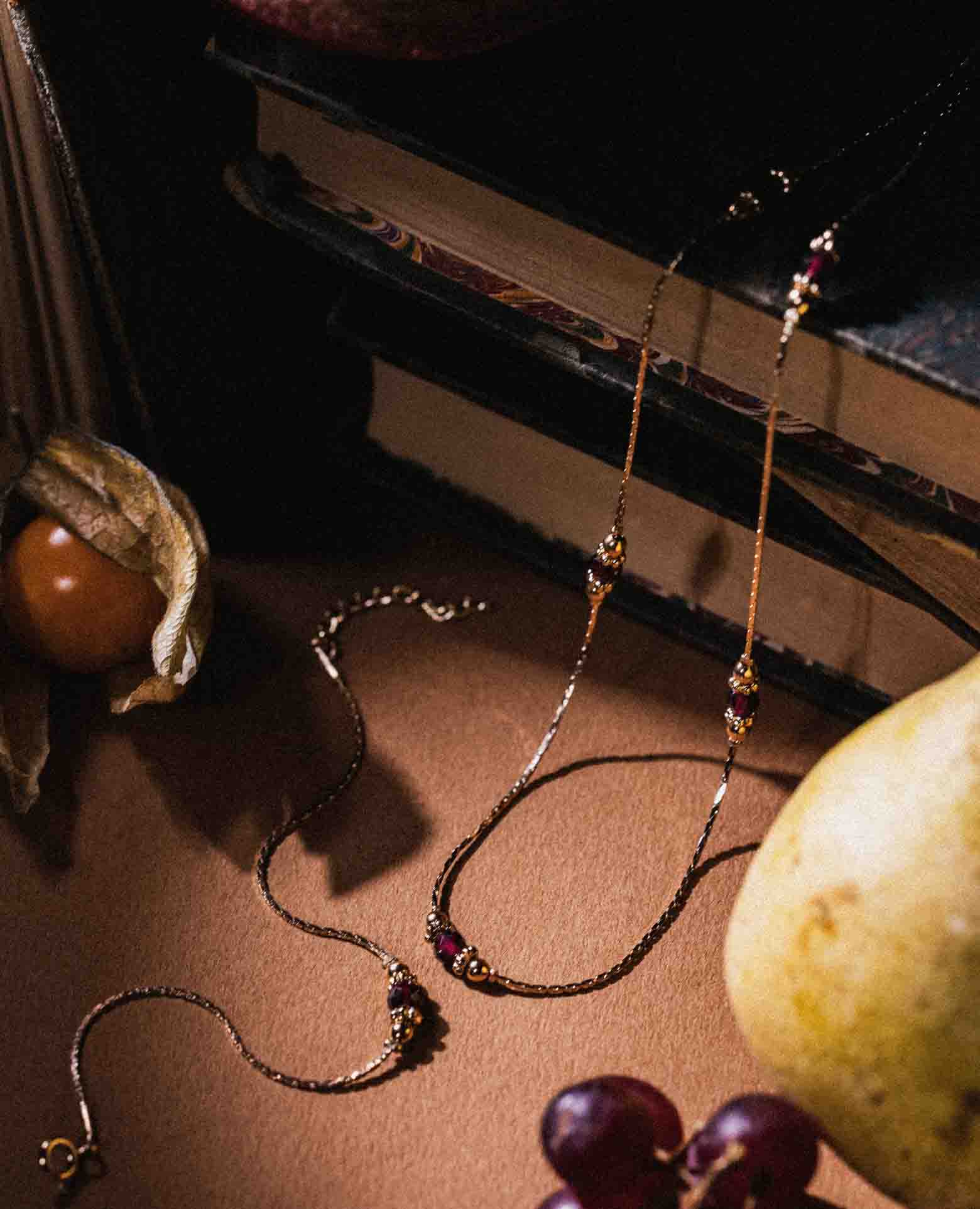 Collier Pierre de naissance Grenat - <i>Janvier</i