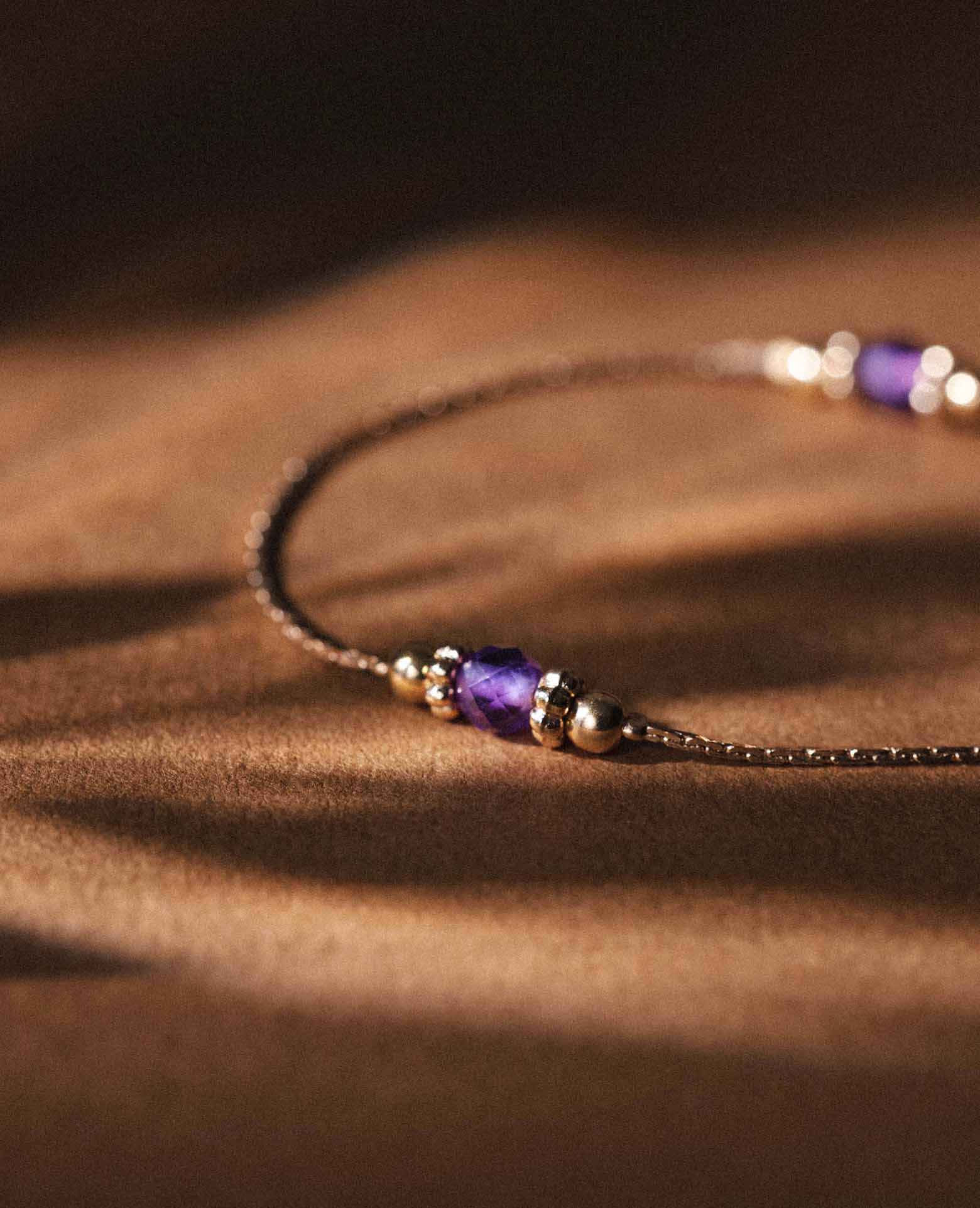 Collier Pierre de naissance Améthyste