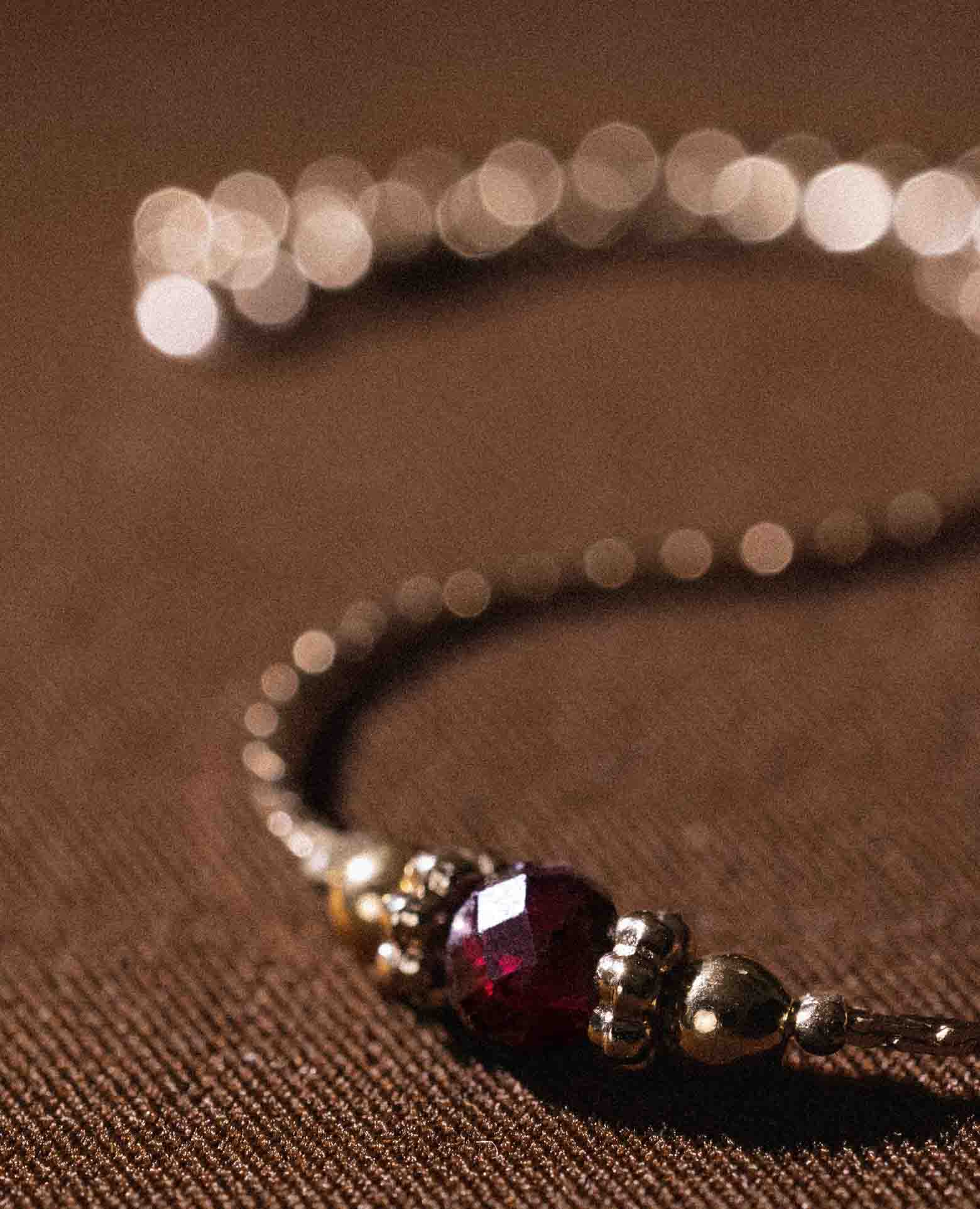 Bracelet Pierre de naissance grenat - <i>Janvier</