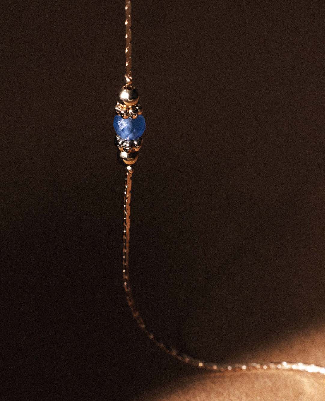 Bracelet pierre de naissance Aigue marine - <i>Mar
