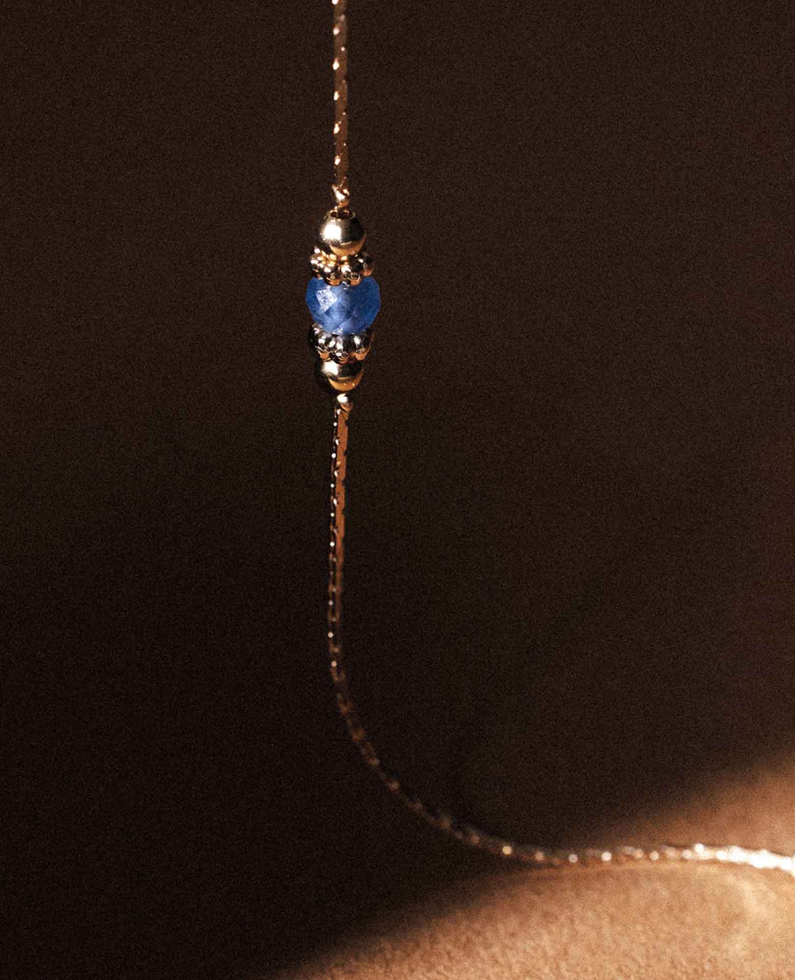 Bracelet pierre de naissance Aigue marine - <i>Mar