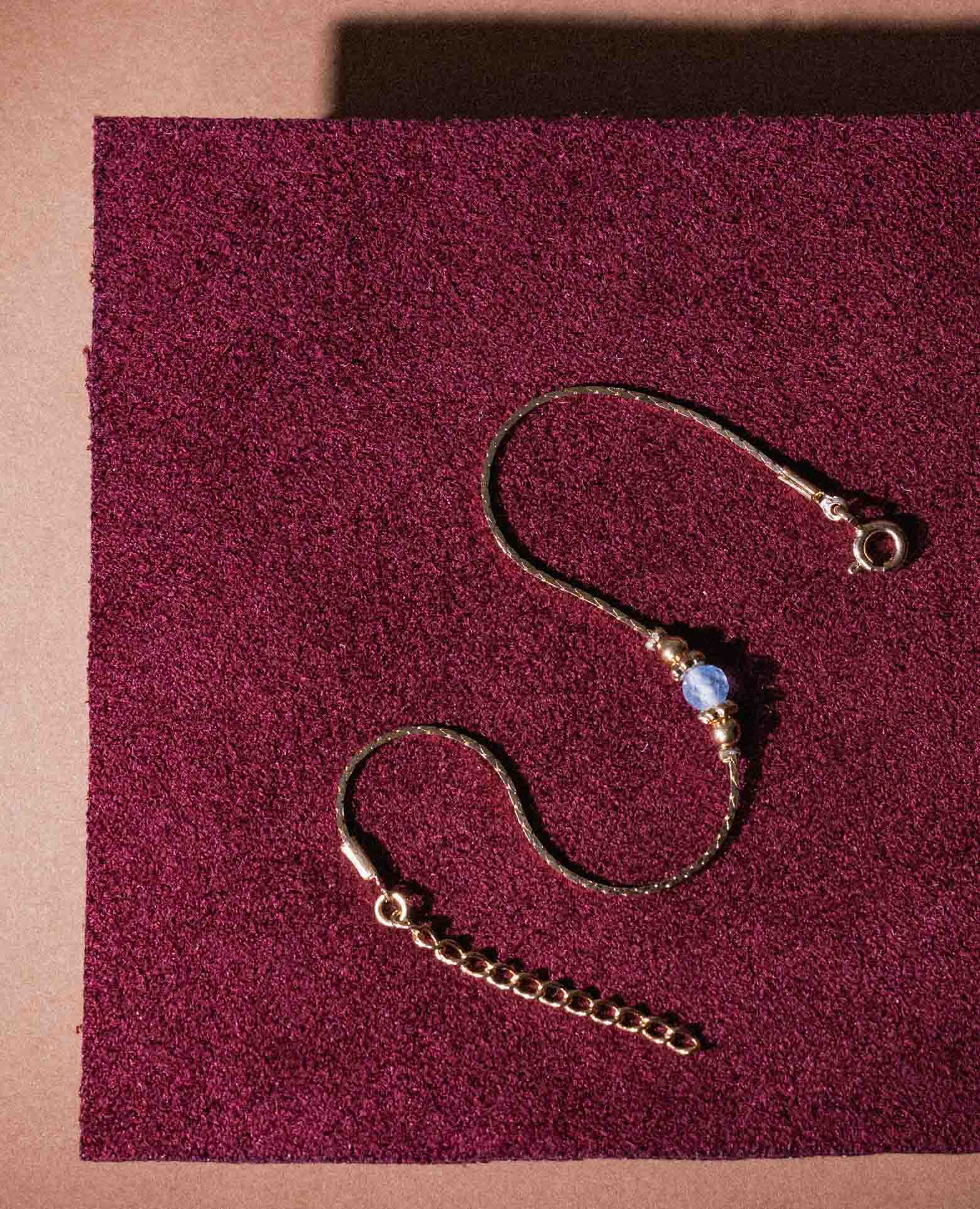 Bracelet pierre de naissance Aigue marine - <i>Mar