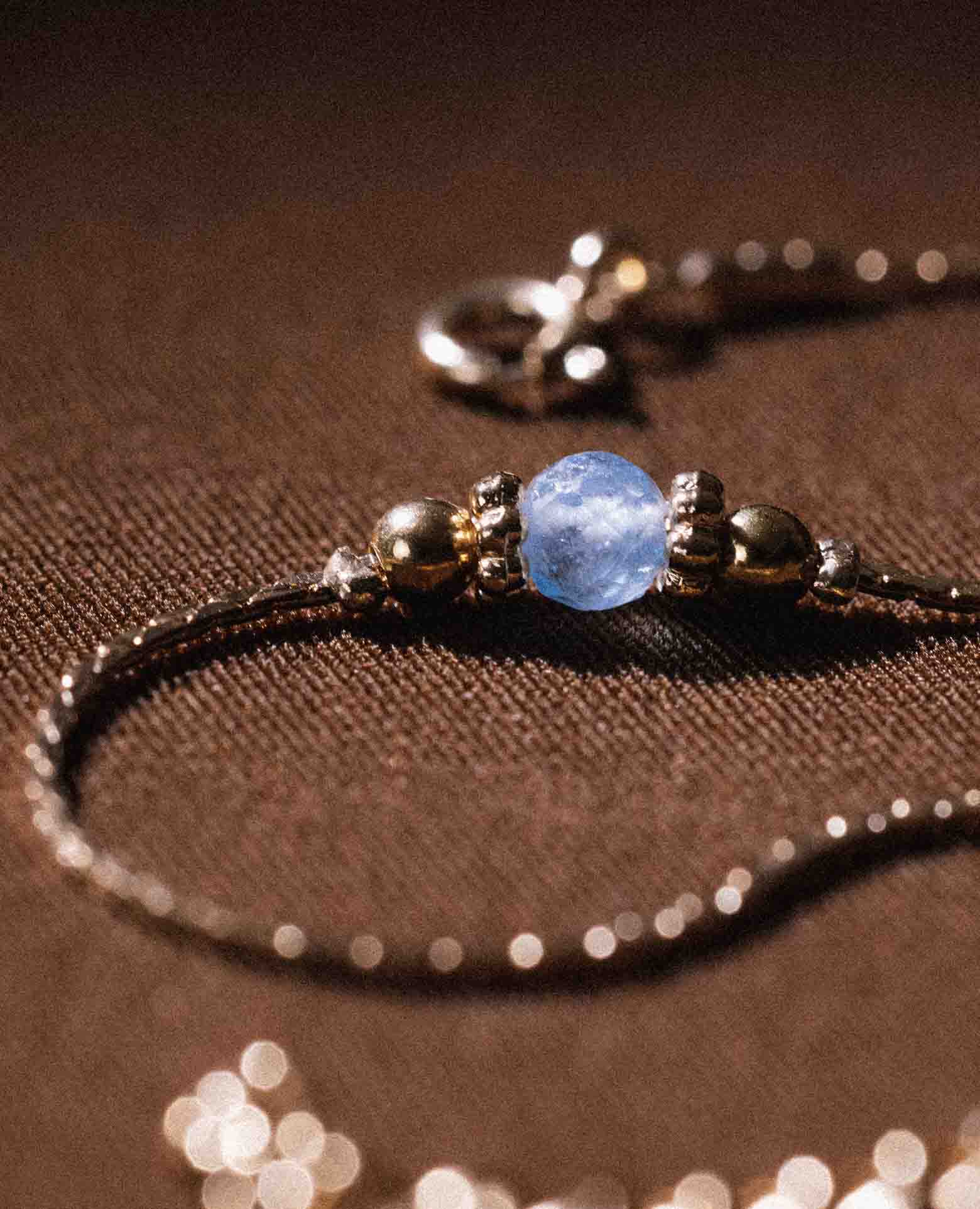 Bracelet pierre de naissance Aigue marine - <i>Mar