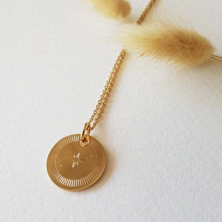 Collier Etoile Polaire Or