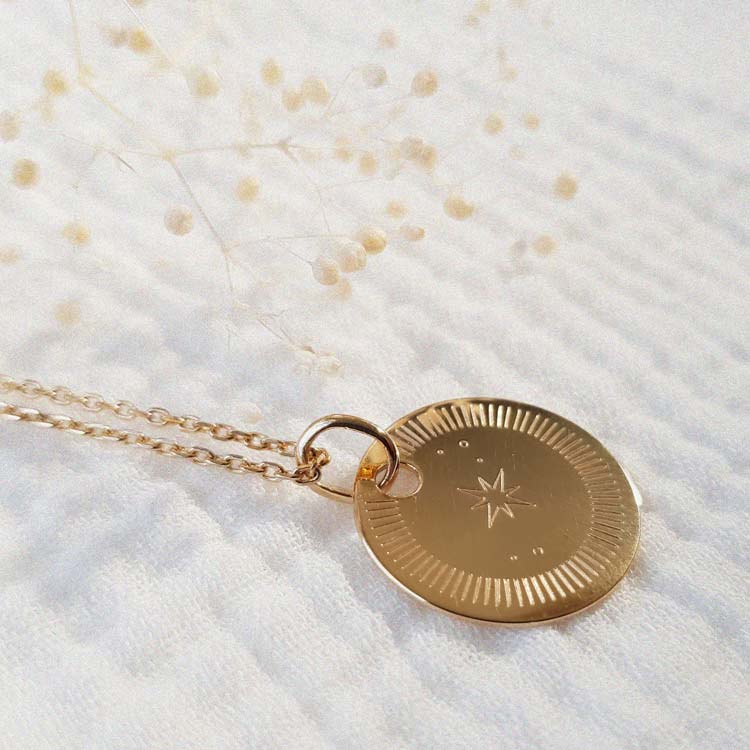 Collier Etoile Polaire Or