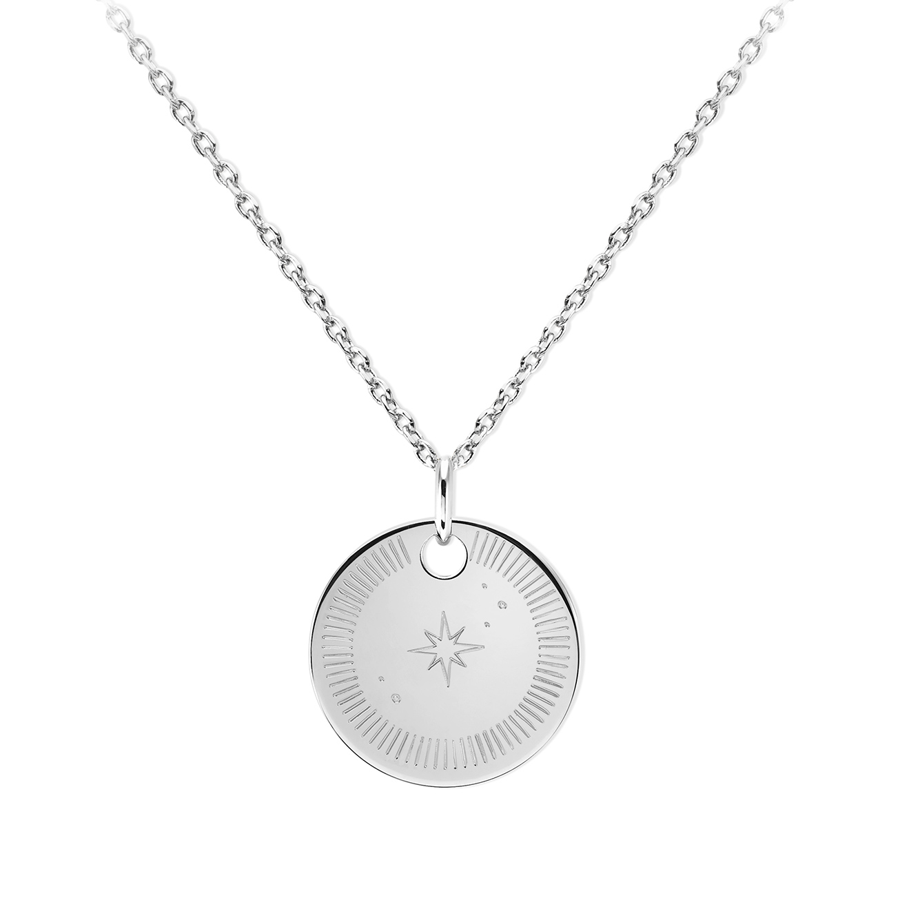 Collier Etoile Polaire Argent Massif