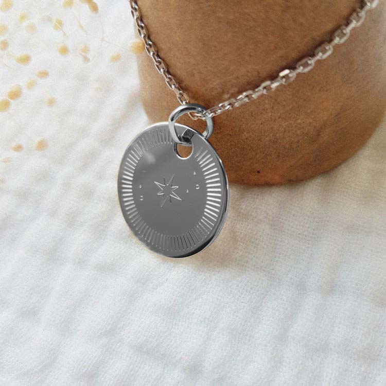 Collier Etoile Polaire Argent Massif