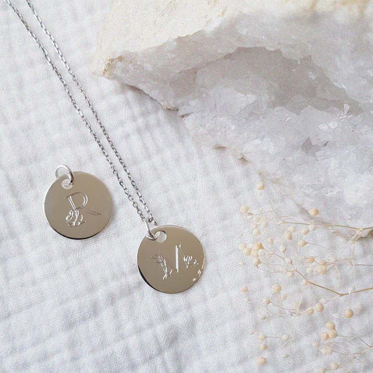 Médaille florale argent
