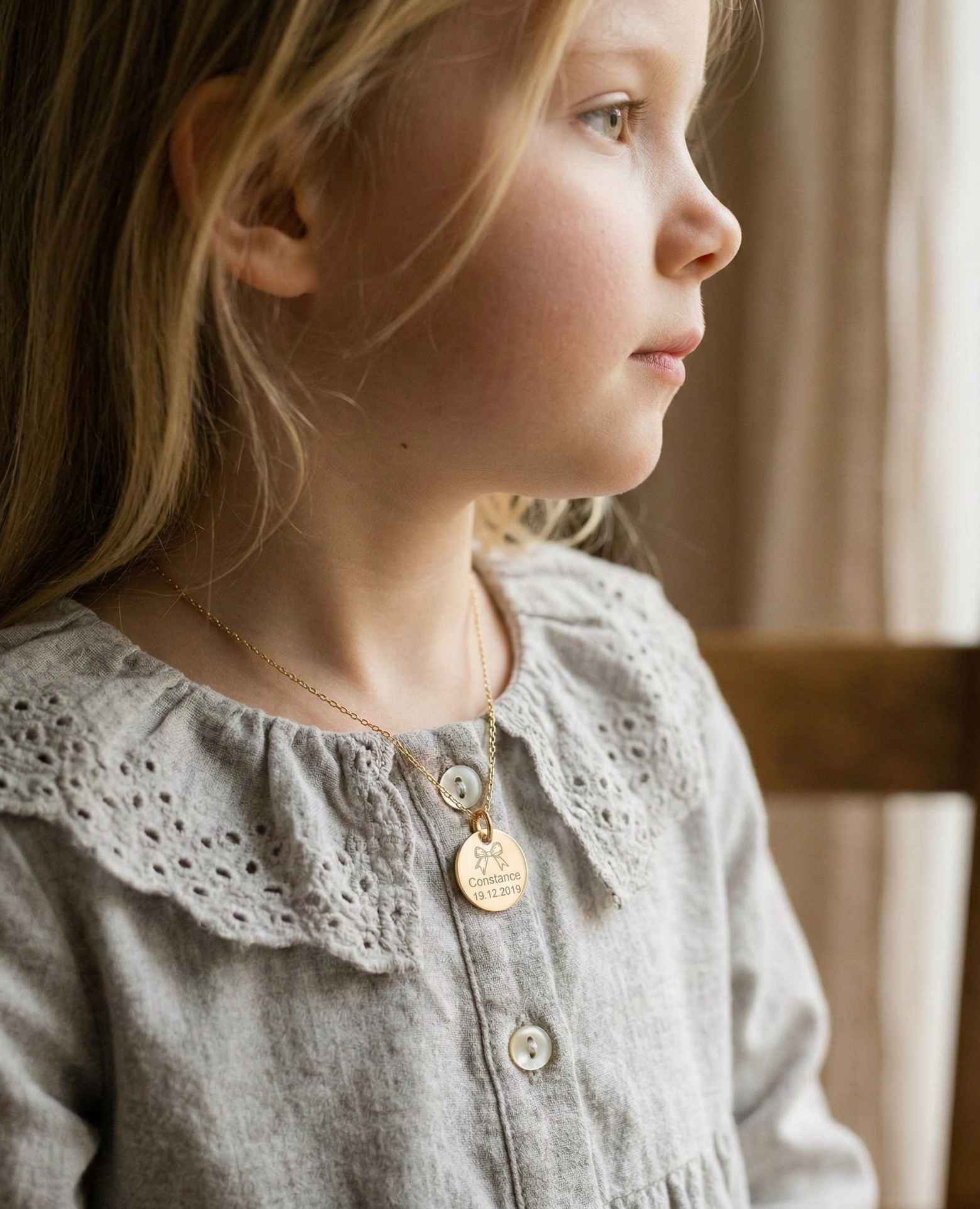 Médaille de baptême Nœud