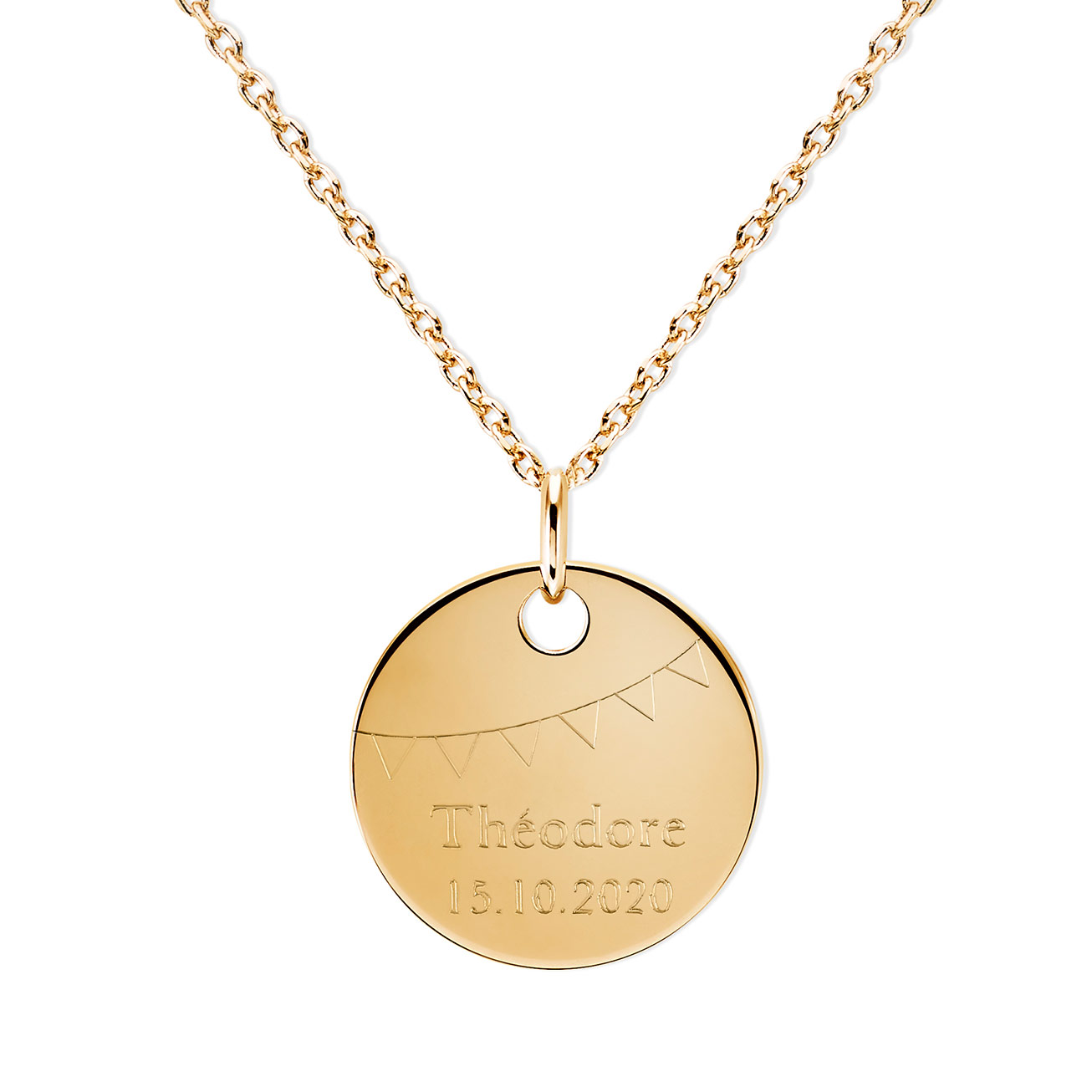 Médaille baptême fanions