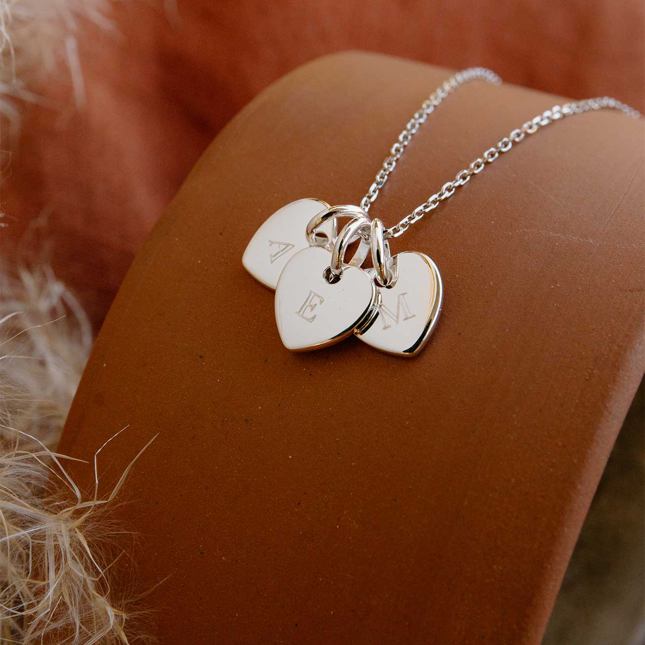 Collier petits coeurs personnalisés
