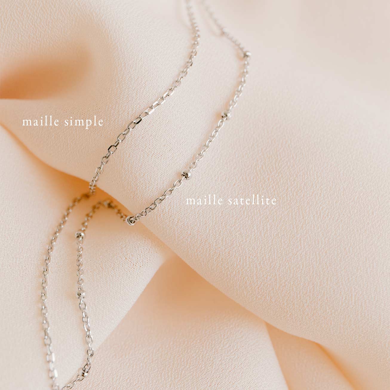 Collier Sasha 3 petits cœurs initiales argent
