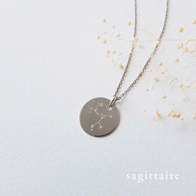 Collier signe astro Argent Sagittaire