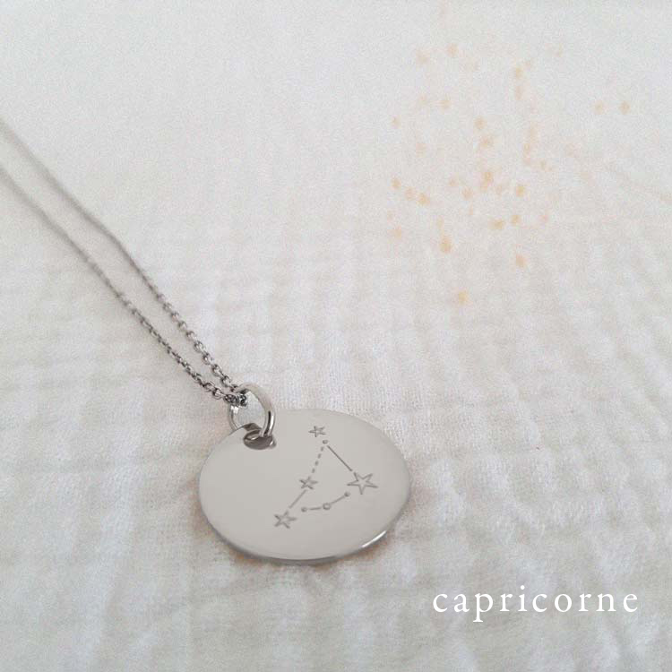 Collier signe astro Argent Capricorne