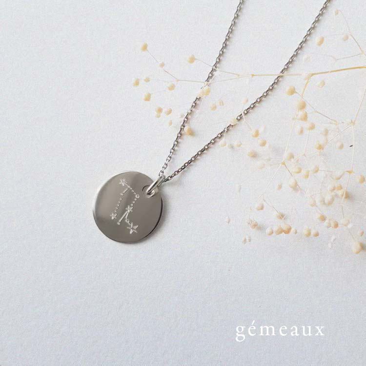 Collier signe astro Argent Gémeaux