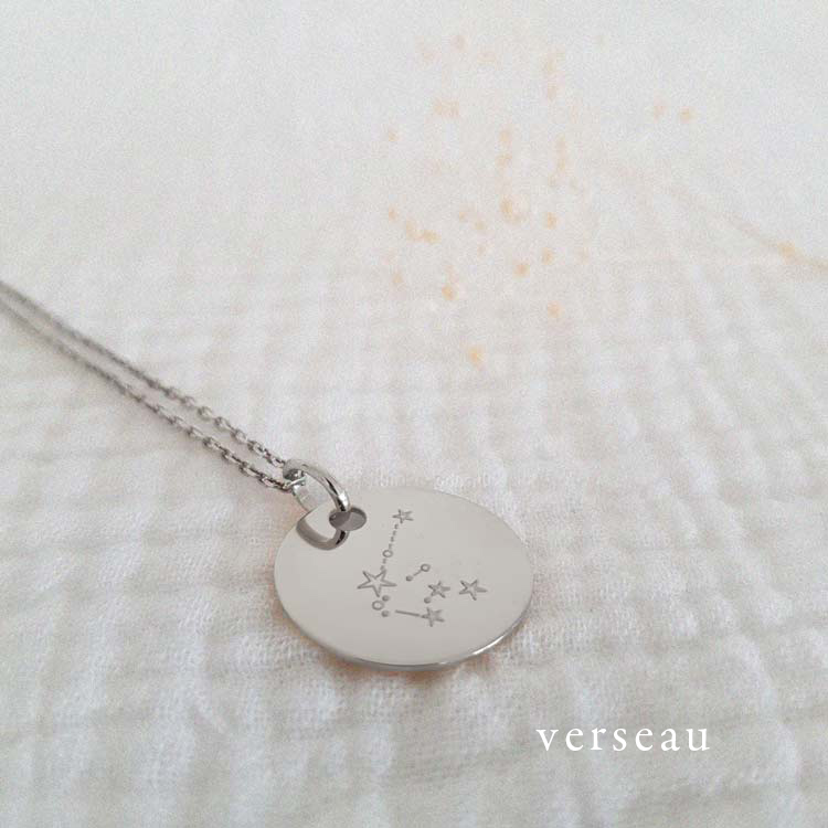 Collier signe astro Argent Verseau