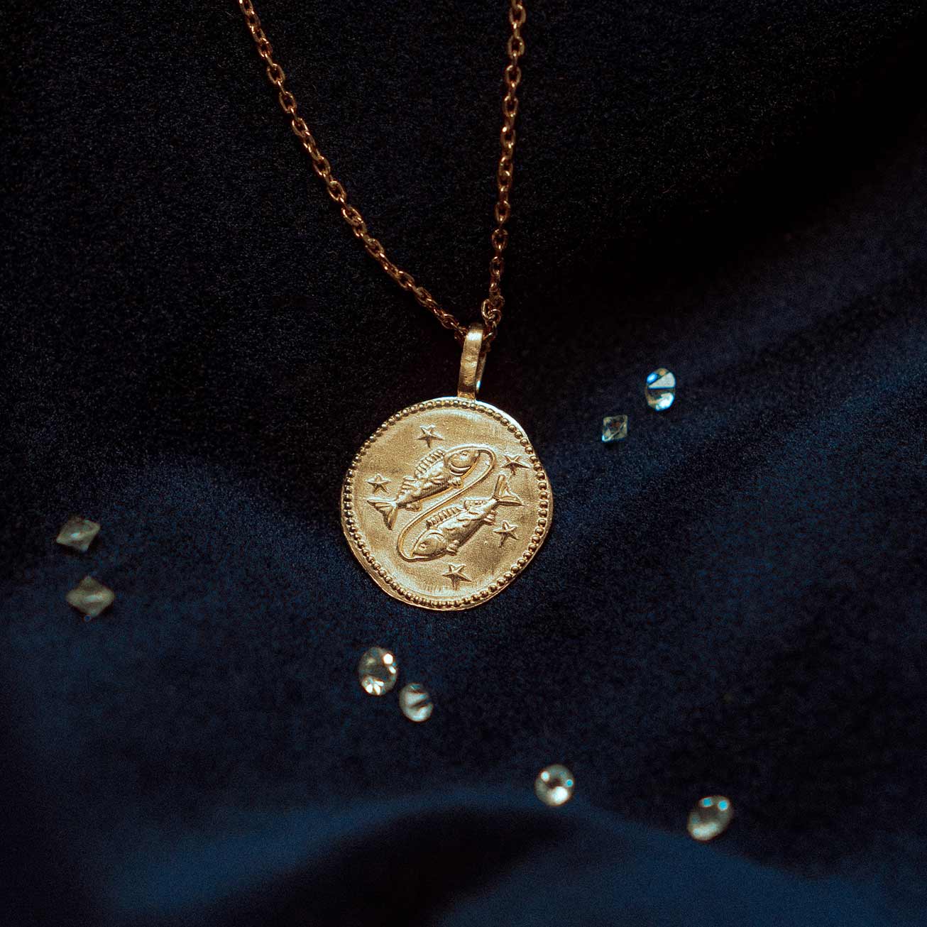 Collier signe astrologique Poissons