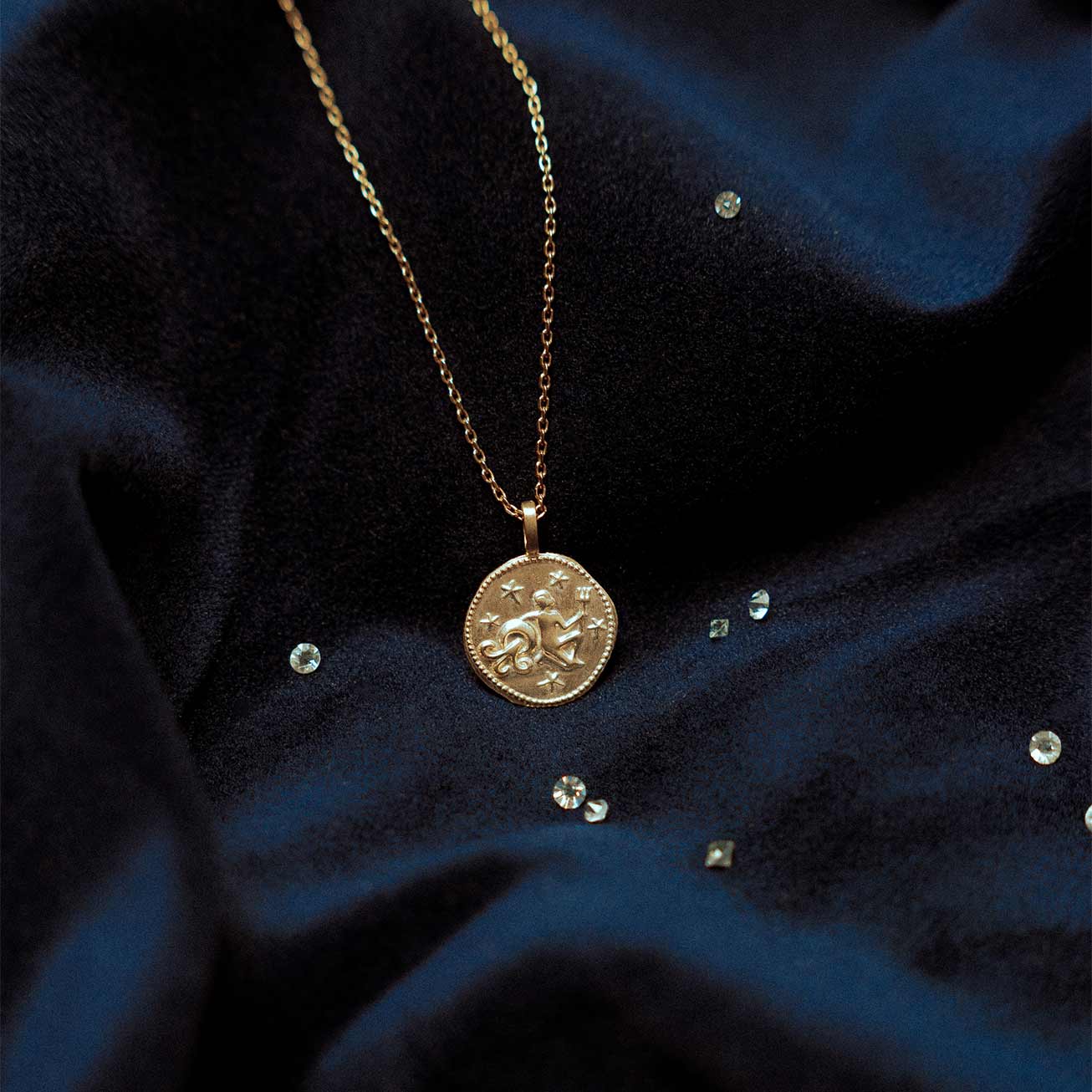 Pendentif signe zodiaque Verseau