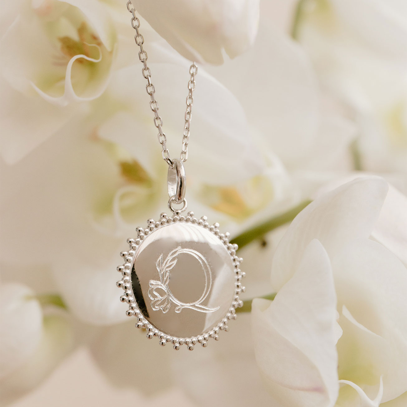 Collier soleil argent