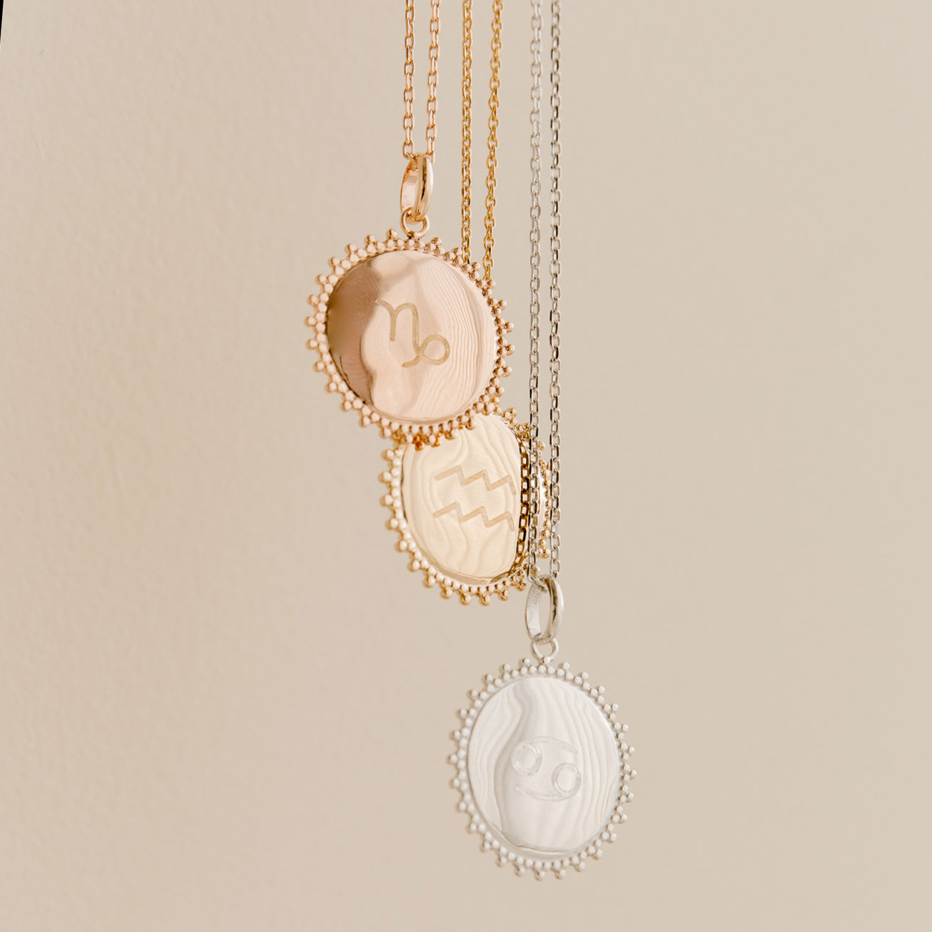 Collier astro Soleil argent