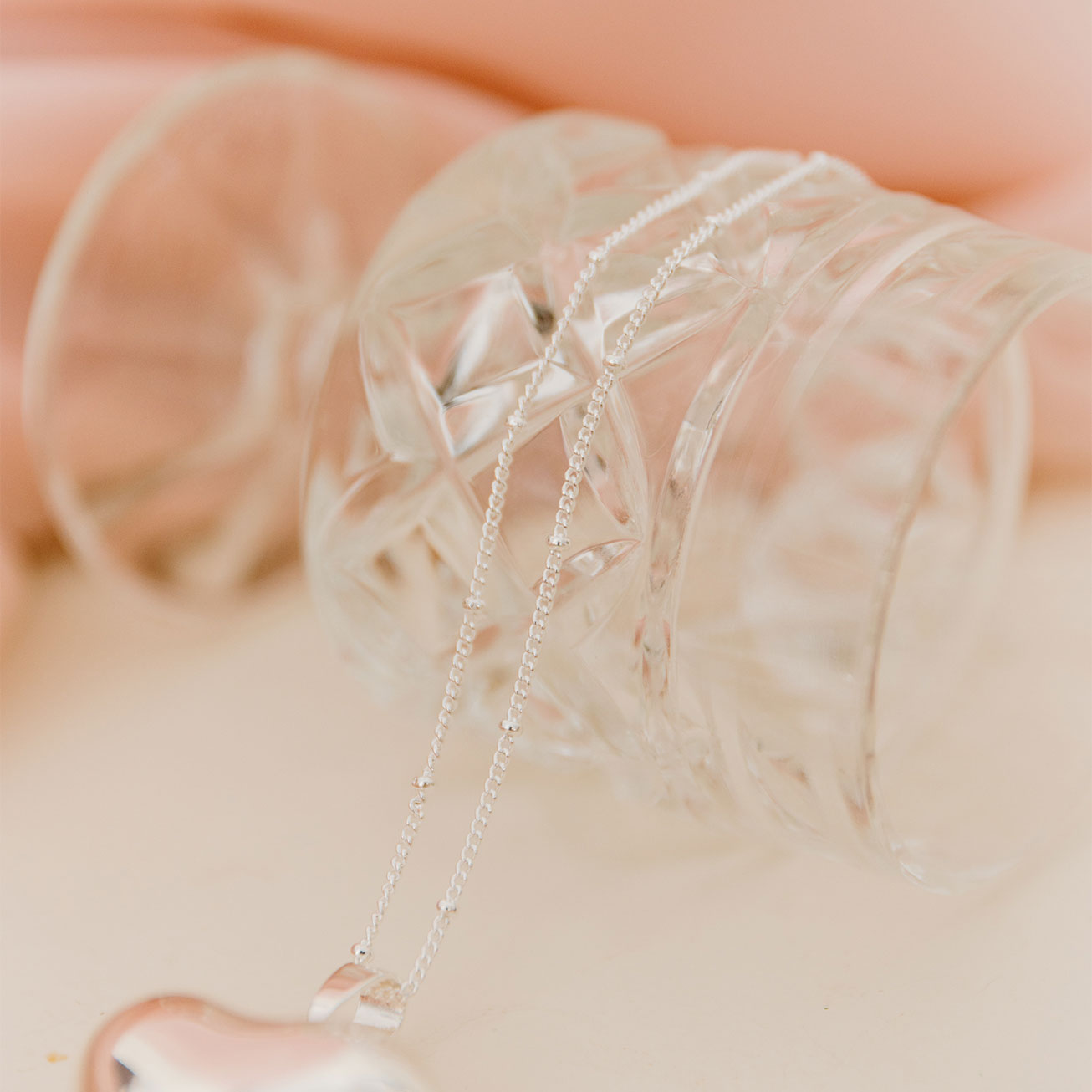 Bola de grossesse Coeur argent